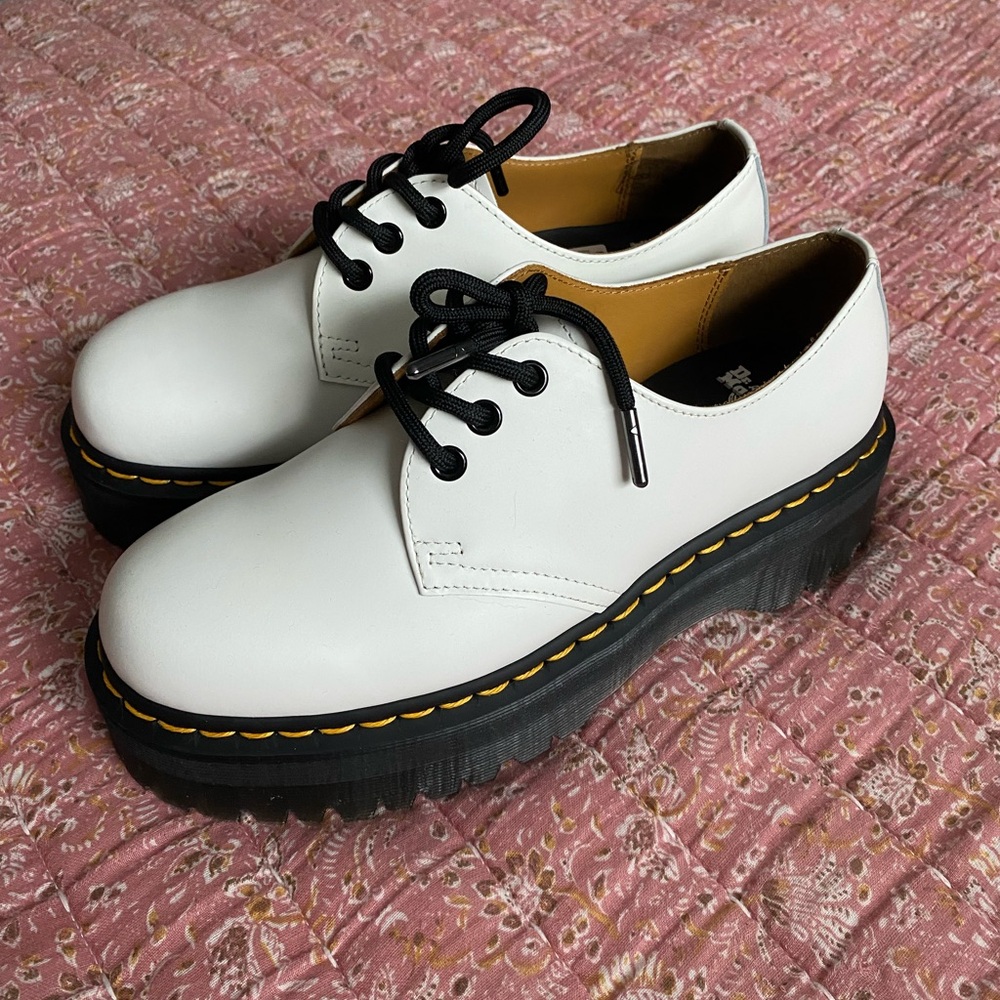 NEW Dr Martens 1461 Quad smooth leather platforms